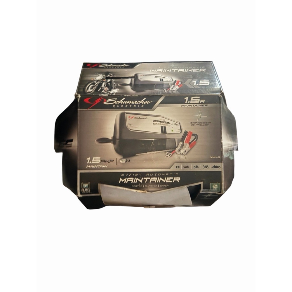SCHUMACHER AUTOMATC 1.5 AMP BATTERY CHARGER MAINTAINER 6 & 12 VOLT # # XM1-5